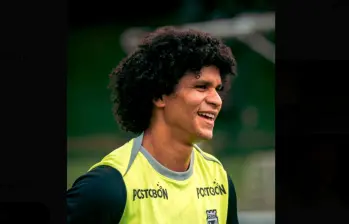 El venezolano Eduard Bello refuerzo de Atlético Nacional para la temporada 2026. FOTO CORTESÍA ATLÉTICO NACIONAL 