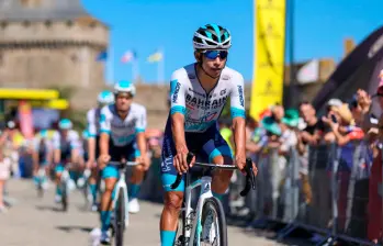 Buitrago, de 26 años, vuelve al Giro tras disputarlo en 2023, en el que fue 13°. FOTO X-Bahrain Victorious 