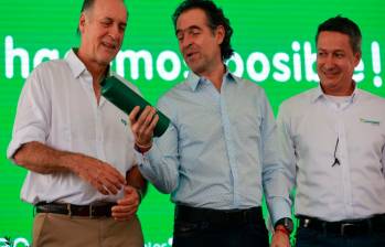 Federico Gutiérrez, alcalde de Medellín, resaltó que el hidrógeno verde es una solución para la calidad del aire en la región. FOTO: DIEGO VARGAS