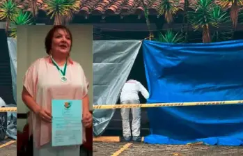 Maria Victoria Correa, periodista asesinada en Envigado. FOTO: EL COLOMBIANO Y REDES SOCIALES.