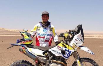 Francisco Álvarez logró una grata presentación en el Dakar, considerada la carrera más salvaje del mundo. FOTO INSTAGRAM FRANCISCO ÁLVAREZ