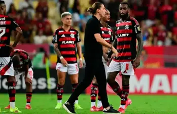 Filipe Luís, de 40 años de edad, venía de ganar la Libertadores con Flamengo. FOTO AFP