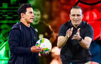 Diego Arias técnico de Atlético Nacional y Alejandro Restrepo entrenador del DIM retoman los entrenamientos con sus clubes con miras a lo que será el 2026 con retos nacionales e internacionales. FOTO MANUEL SALDARRIAGA