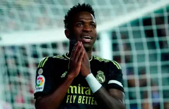 El brasileño Vinícius ha sido víctima de racismo no solo en España sino en varios países de Europa. FOTO AFP