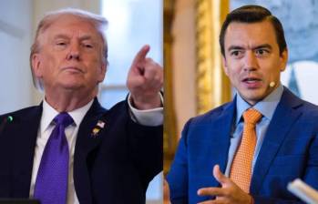 Donald Trump, presidente de Estados Unidos, y Daniel Noboa, presidente de Ecuador, han forjado una alianza desde el regreso del republicano a la Casa Blanca. FOTOS: Getty