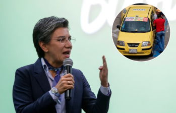 La alcaldesa de Bogotá, Claudia López, había pedido a las autoridades tomar acciones para evitar que los taxistas bloquearan el aeropuerto El Dorado este miércoles en su anunciado paro. FOTO COLPRENSA
