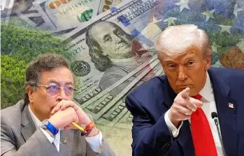 El nuevo enfrentamiento entre Trump y Petro dejó ver la lista de momentos que señalan lo contrario. FOTO: Presidencia, Getty Images.