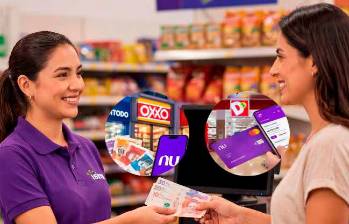 Las cajas de supermercados y tiendas de descuento se están convirtiendo en nuevos puntos para realizar operaciones financieras, como retiros y consignaciones. FOTO CORTESÍA