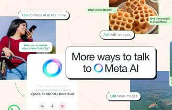 El ícono de Meta AI, en forma de círculo azul, no puede eliminarse de WhatsApp, pero su uso puede restringirse. FOTO Meta