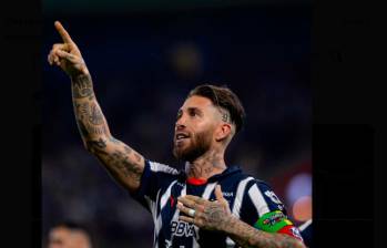 El español ya se reportó con su primer gol en la Liga MX en la victoria de su equipo, Monterrey ante Santos. FOTO TOMADA X @SergioRamos