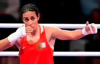 Imane Khelif, envuelta en una polémica de género, conquistó la medalla de oro olímpica del peso wélter (-66 kg) en París-2024. FOTO GETTY