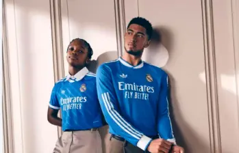 Linda Caicedo fue una de las futbolistas elegidas para ser parte de la campaña publicitaria de Adidas con la tercera camiseta del Real Madrid. FOTO: Tomada de X @realmadrid