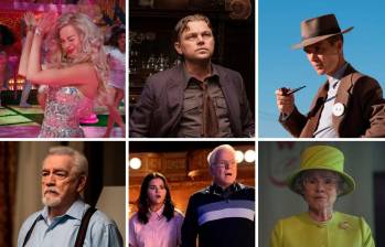 Arriba las películas más nominadas en los Globo de Oro; abajo, las series. FOTOS Cortesía