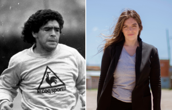 Dalma Maradona, a la derecha, es la voz principal de este documental en el que se exploran detalles desconocidos de la vida del 10. FOTOS Colprensa