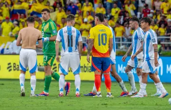 El partido ente Argentina y Colombia deberá comenzar a las 7 de la noche, hora colombiana. Foto: EL COLOMBIANO