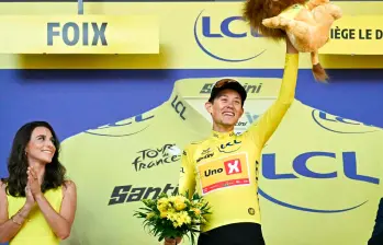 Torstein Træen, de 30 años, solo suma una victoria como profesional. En el Tour se lleva los elogios. FOTO AFP