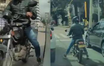 Estos son algunos fotogramas del video que circula en redes sociales con la denuncia de los ‘pinchallantas’. Foto: tomadas de video