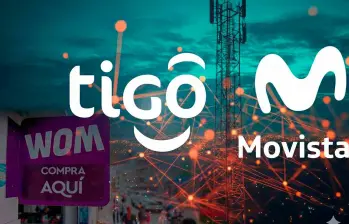 De aprobarse la integración sin condiciones, Claro y Tigo–Movistar controlarían más del 90% del mercado, según WOM. FOTO: EL COLOMBIANO Y CREACIÓN CON IA 