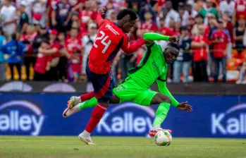 DIM y Atlético Nacional juegan este fin de semana en el Atanasio Girardot, por la quinta fecha de los cuadrangulares semifinales de la Liga Betplay. FOTO JUAN ANTONIO SÁNCHEZ 
