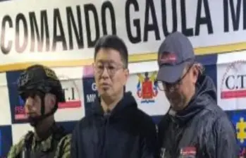 Alias Chokan, capturado por lavado de activos. Es ciudadano chino. Foto: redes