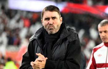 Eduardo Coudet renunció a River Plate tras la eliminación ante Santa Fe en la Copa Sudamericana. FOTO AFP