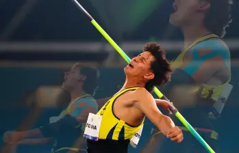 Tomás Soto obtuvo medalla de plata en lanzamiento de jabalina en el Mundial de Para Atletismo en Nueva Delhi. FOTO: Getty Images