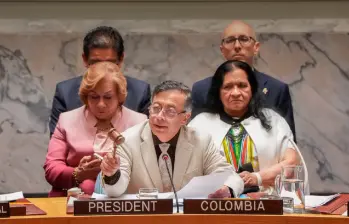 Gustavo Petro presidió en la ONU un debate sobre Oriente Medio y construcción de paz. FOTO: X: Presidencia de Colombia