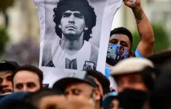 En Argentina piden justicia por la muerte de la leyenda Diego Armando Maradona. FOTO: AFP