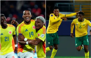 Colombia y Sudáfrica sub-20 se enfrentarán este miércoles por un pase a cuartos de final. Fotos: GETTY