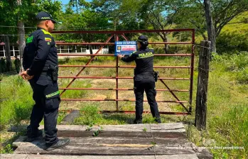 Este es uno de los bienes rurales afectados por la Fiscalía como parte de un operativo realizado contra Los del Dorado. FOTO: Cortesía Fiscalía
