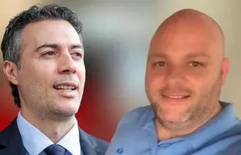 A la izquierda, el exalcalde de Medellín Daniel Quintero. A la derecha, su hermano el exconcejal Miguel Quintero. FOTO: EL COLOMBIANO