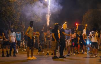 Desde la semana pasada se han desarrollado en Murcia, España, protestas contra migrantes del norte del África. Foto: Getty Images