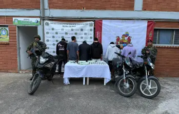 Las autoridades lograron la captura de nueve presuntos integrantes de dos de las estructuras criminales con mayor impacto en la región: el Clan del Golfo y El Mesa. FOTO: Cortesía.