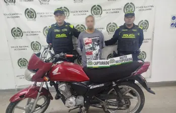 Este hombre ya había sido capturado hace cuatro años, pero logró salir en libertad por vencimiento de términos. FOTO: Cortesía Policía Metropolitana del Valle de Aburrá