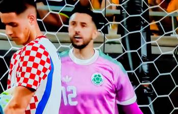 Colombia iguala parcialmente frente a Croacia. FOTO´PANTALLAZO TOMADO DE LA TRANSMISIÓN DE CARACOL