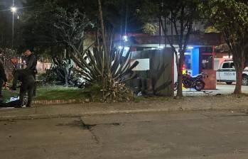 Explosión en el CAI Claret, sur de Bogotá. Foto: alcalde Carlos Fernando Galán