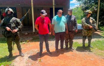 El hombre se escondía en una vivienda de Tarazá. FOTO CORTESÍA FFMM