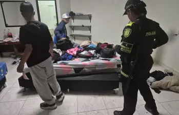 Tres adolescentes fueron rescatados de la habitación de un hotel en Medellín. FOTO: Policía Nacional