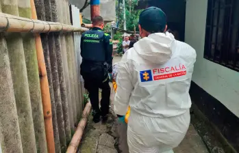 Este homicidio ocurrió el pasado 8 de enero en el corregimiento de San Cristóbal, de Medellín, donde asesinaron a Gustavo Andrés Morales Pico, de 22 años. FOTO: ANDRÉS GARCÍA HERNÁNDEZ