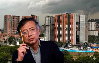 Las declaraciones del presidente, Gustavo Petro, generaron reacciones en el sector constructor y político. FOTO: COLPRENSA Y EL COLOMBIANO