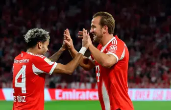 Luis Díaz y Harry Kane, una dupla goleadora en el Bayern Munich. FOTO GETTY