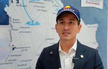 Mateo Arjona, presidente de Satena, aseguró que la prioridad de la aerolínea ha sido responder a las necesidades de los territorios afectados por el terremoto. FOTO CORTESÍA SATENA