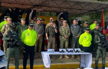 El presidente Abelardo De la Espriella le comunica al país que alias Bendito Menor fue abatido en Riohacha, La Guajira, junto a su pareja y dos escoltas. Foto: Dijín de la Policía