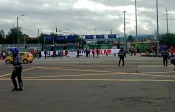 Estos son algunos de los manifestantes en Bogotá. FOTO: Cortesía