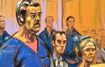 Nicolás Maduro y Cilia Flores comparecieron ante un tribunal federal en Nueva York por nuevos cargos de tortura. FOTO: AFP. 