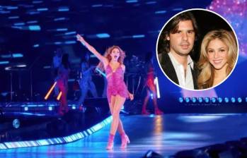 Shakira agradeció a Antonio de la Rúa por su apoyo durante la gira y la creación de Macondo Park en Madrid. FOTO: Cortesía Nicolás Gerardin / AFP
