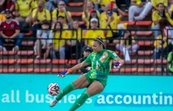 La arquera caleña Luisa Agudelo quien también hace parte del proceso de Colombia mayores lidera el listado de 23 convocadas en la sub-20. FOTO JUAN ANTONIO SÁNCHEZ 