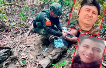 Arriba aparece alias “Pescado”, comandante del frente 39 de las disidencias de las Farc; abajo, “Jimmy Martínez”, del frente 44. FOTOS: CORTESÍA FF.MM.