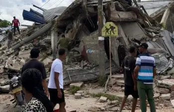 El terremoto de magnitud 7,4 tuvo su epicentro en San José del Palmar, Chocó, el 10 de agosto de 2026. FOTO: Gobernación del Chocó
