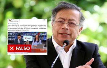 La cadena de noticias Telemundo desmintió al presidente Petro sobre un trino que publicó contra el mandatario Daniel Noboa, de Ecuador. Fotos: Colprensa y Telemundo